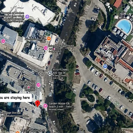 Garden House Elli 2 Min Apartment Rhodes City